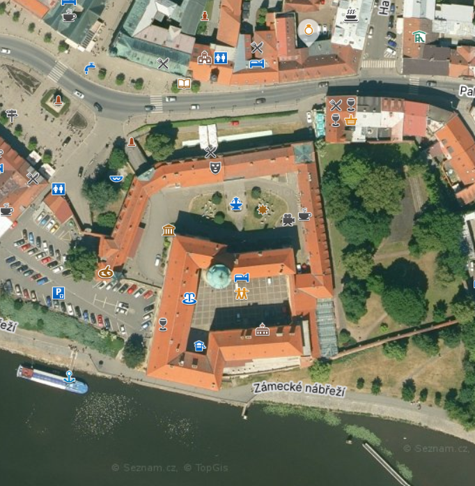 Mapa příchodu ke kavárně HeArt Cafe